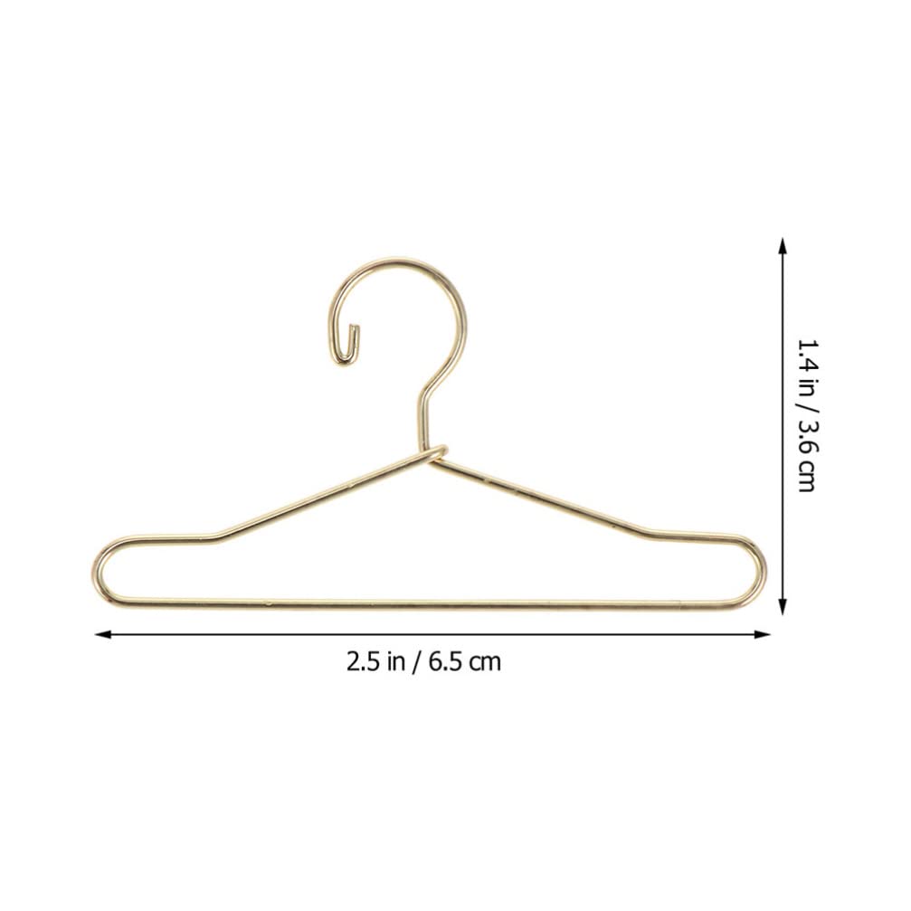 Toddmomy Doll Clothes Black Felt Hangers Mini Clothes Hangers 10Pcs Metal Doll Clothes Hangers Mini Doll Clothes Hanger Mini Doll Coat Hangers Accessories Doll Clothes Black Felt Hangers