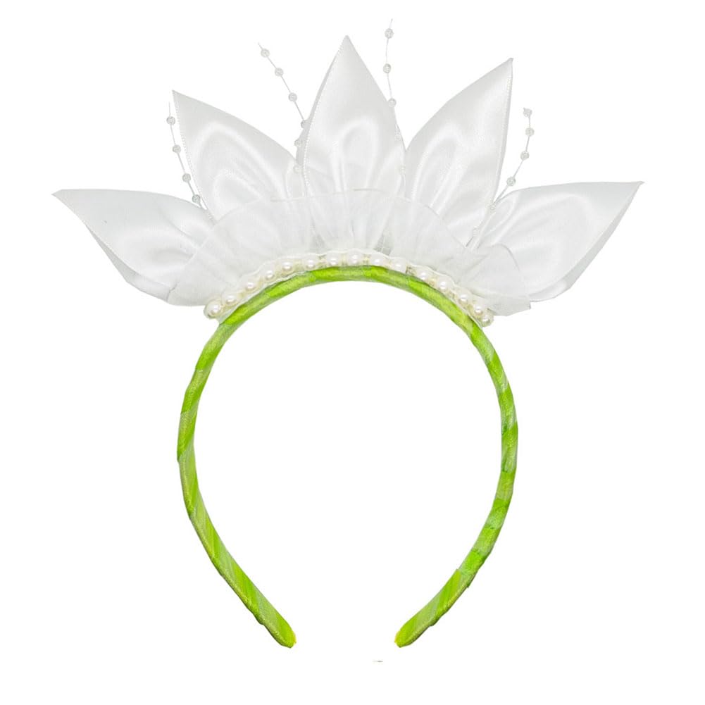 Girls Princess Tiana Dress Up Accessories - Headband For Halloween, Christmas Party Favors For Kids