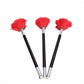 Zqion Stick To Rose Magic Tricks Magic Flowers Magic Cane Close Up Street Stage Magic Gimmicks Magician Accessories,3Pcs/Set