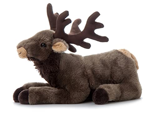 The Petting Zoo Elk Stuffed Animal, Gifts For Kids, Wild Onez Zoo Animals, Elk Plush Toy 12 Inches