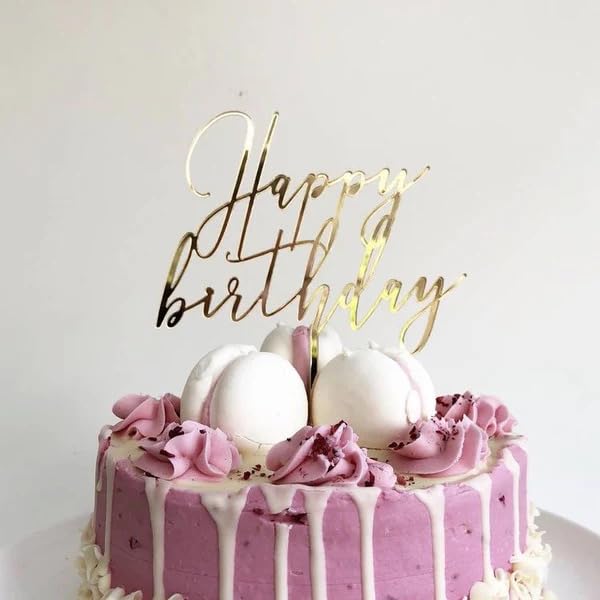 Cake Topper GoldS Birthday!