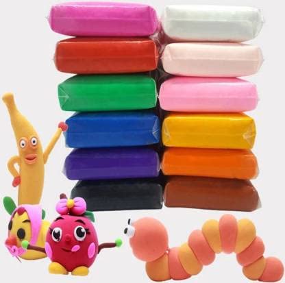 Clay Set For Kids Clay With Tools Different Color Clay Toy For Kids (24 Clay) Multicolor Clay Diy Ultra Light Modelling Bouncing