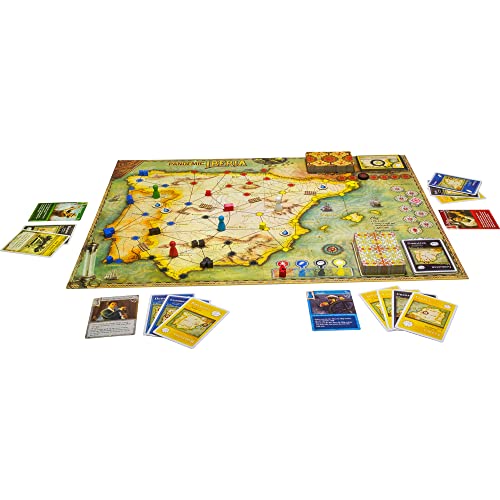 Z-Man Games Pandemic: Iberia Board Game - Cooperative Strategy, 2-5 Players, Ages 8+, Cardboard, 45 Min Playtime
