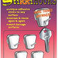 StikkiWorks Removable/Reusable StikkiHOOKS, 4/Pack (STK03020)