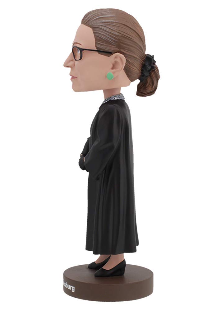 Royal Bobbles Ruth Bader Ginsburg Bobblehead - Premium Polyresin, Lifelike Detail, Unique Serial Number, Multicolor, Model 68267