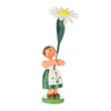 Alexander Taron 013-2004 Dregeno Easter Figurine-Green Flower Girl-4.5 H W x 1.25 D, White