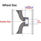 hobbysoul 2pcs RC Rock Crawler 2.2 Mud Slingers Tires OD 124mm & 2.2 Beadlock wheel rim Hex 12mm for RC Crawlers Truck