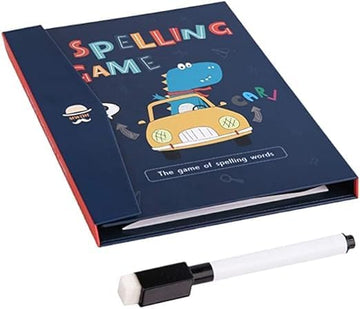 GoldiMec Learning Toys for Kids Book Clip Magnetic Word Spelling Game Match English Letters Set Early Educational Gift for 3+ To