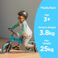 Yvolution Y Velo Senior Balance Bike 12 | No Pedal Push Bicycle For Kids Ages 3-5 Years Old (Blue)