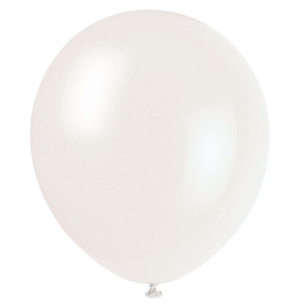 12 Latex Balloons, DIY Party Decoration - Pack of 10, Clear
