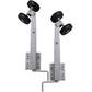 vidaXL Adjustable Double Roller Bow Boat Trailer Support Set, Zinc-Coated Steel, 23.2-33.1 Height, 1102.3 lb Load Capacity, Esse