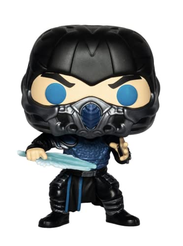 Pop Movies: Mortal Kombat- Sub-Zero Gitd Pop! Vinyl Figure Entertainment Earth Exclusive (Bundled With Ecotek Pop Box Protector