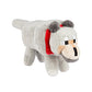 Jinx Minecraft Wolf Plush Stuffed Toy, Gray, 15' Long