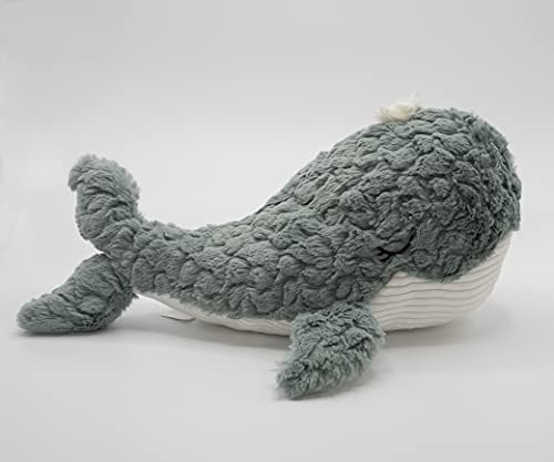 Mary Meyer Putty Stuffed Animal Soft Toy, 14-Inches, Slate Blue Whale