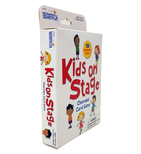 Briarpatch Kids on Stage Charades Card Game, Multi Color, One Size, Model 01215, Early Learning for Toddlers & Preschoolers