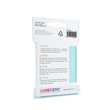 Inner Sleeves Pack Of 100 Clear Standard Card Game Sleeves For Board Games And Card Games | Extra-High Clarity | Professional Protection For Up To 100 Tcg Decks And Gaming Cards | Made By Gamegenic