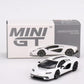 MINI GT True Scale Miniatures Model Car Compatible with Lamborghini Countach LPI 800-4 Bianco Siderale 1/64 Diecast Model Car MG