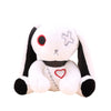 Biubiulove Goth Rabbit Plush Toy, Gothic Bunny Plushie Stuffed Animal Toy, Dreadful Rabbit Doll For Halloween Easter Christmas B