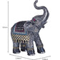 George S. Chen Imports Ss-G-88051 Black Thai Elephant With Trunk Raised Collectible Figurine Statue