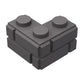 YUJHITP 200 Pcs Dark Gray 1+2 Masonry Profile Bricks, Classic Dark Gray Building Wall Bricks Blocks Bulk, Compatible with Lego P
