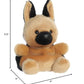 Aurora® Palm Pals™ Hans German Shepherd™ Stuffed Animal - Brown, 5 Inches, Pocket-Sized, Collectable, Polyester