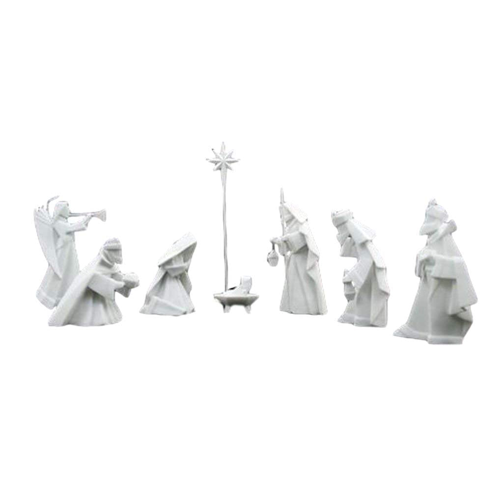 One Hundred 80 Degrees Porcelain 9 Piece Nativity Set