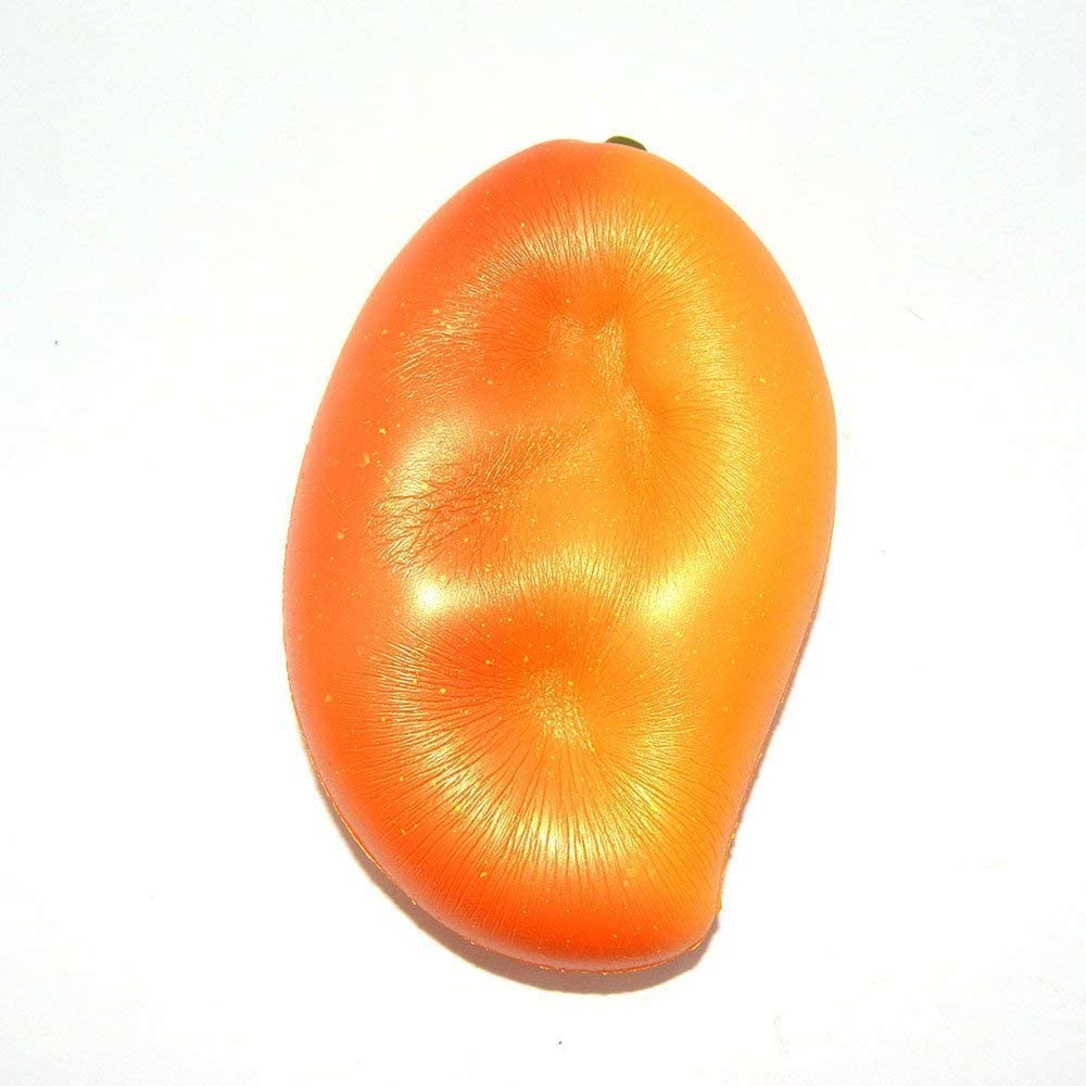 Areedy Squishy Fruit - Gold Mango, Colossal, Slow Rising, Scented, Small, Polyurethane (PU)