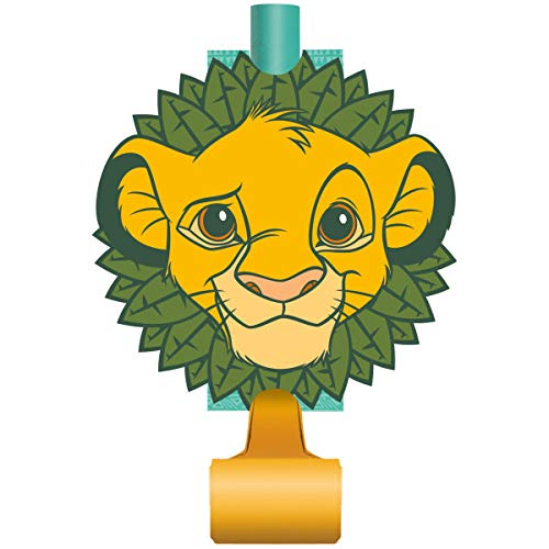 Unique Lion King Birthday Party Supply Decoration Favor Bundle Pack Includes Paper Masks And Blowouts And 1 Dinosaur Sticker Sheet