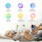 Wrist Rattle Foot Finder Sock for 0-36 Months Baby Boys and Girls, Newborn Baby Soft Hand & Feet Rattle 0-3 Years, Black and Whi