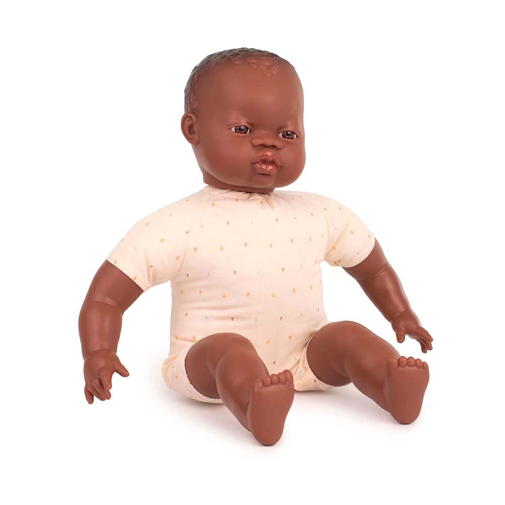 Miniland Educational - 15.75'' Soft Body Baby Doll, African