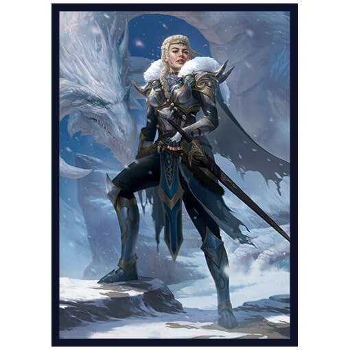 Fantasy North - Nala Tolbryth - Dragon Knight (Dormyr) - 100 Smooth Matte Tcg Trading Card Sleeves - Fits Magic Mtg Commander Po
