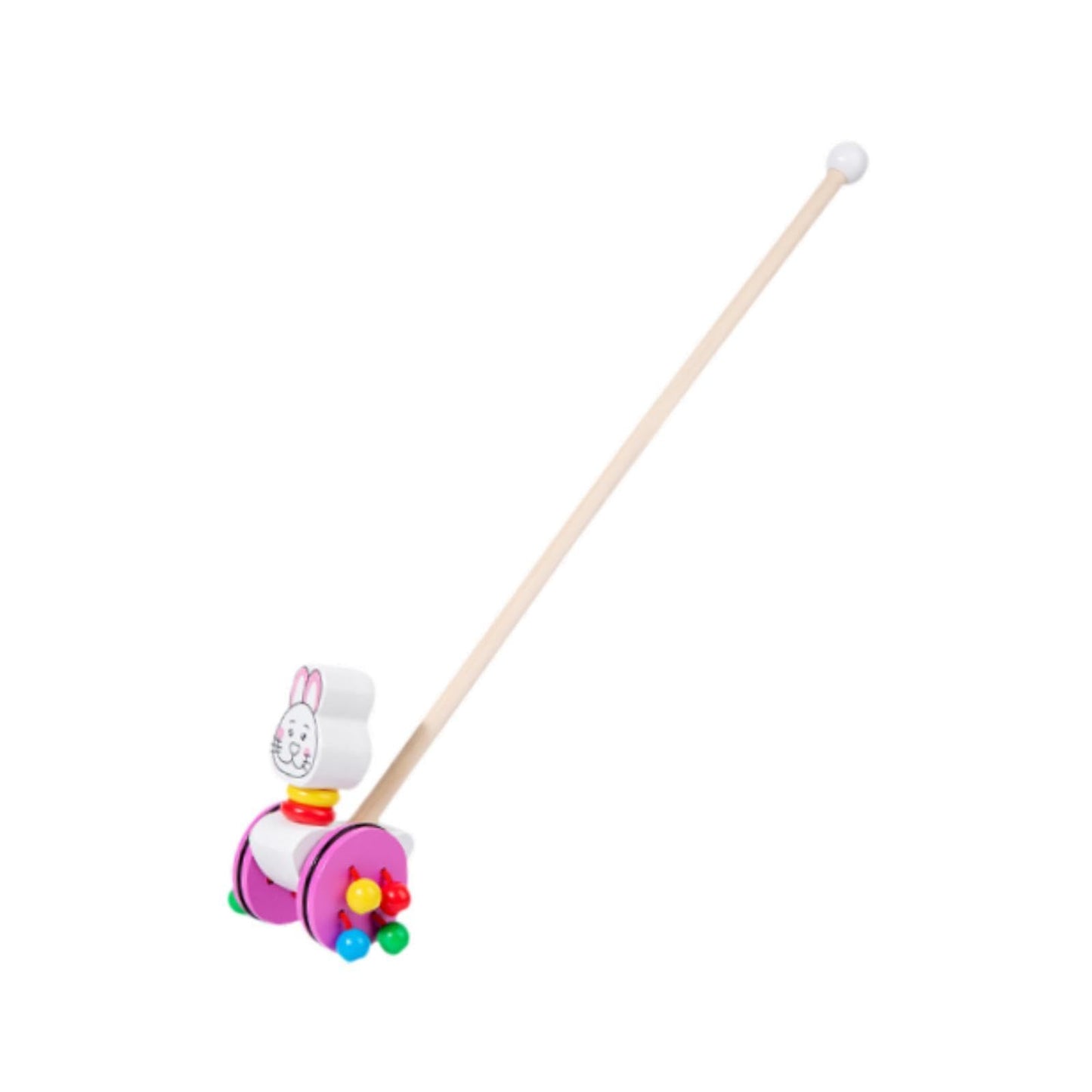 Atorse Push Along Walking Develops Motor Skills Wooden Push Toy For Kids Girls Boys Bunny|Baby | Toys For Baby | Developmental B