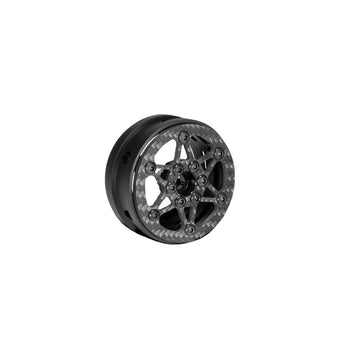 SCX10 TRX4 1.9 Inch RC Crawler Carbon Fiber Wheels Rims, 4PCS Beadlock Wheels Carbon Fiber Wheel Rimsfor 1/10 RC Crawler Cheater