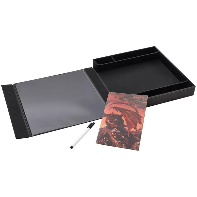 Arcane Tinmen Dragon Shield Rpg – Player Companion: Iron Grey - Durable And Sturdy – Dice Tray & Player Storage Box – Tabletop Rpg Ttrpg – Dungeons And Dragons Dnd D&D (At-50011)