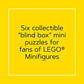 Chronicle Books Lego Mystery Minifigure Mini Puzzles (Animal Edition)