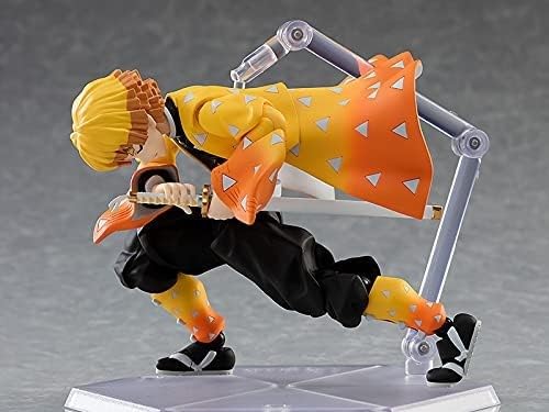 Max Factory Demon Slayer: Kimetsu no Yaiba: Zenitsu Agatsuma Deluxe Figma Action Figure  Multicolor