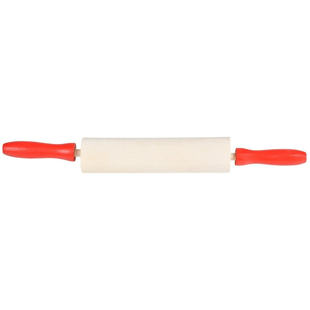 7.5 Inch Wood Child fts Rolling Pin, Play Doh, Kitchen Party Fun