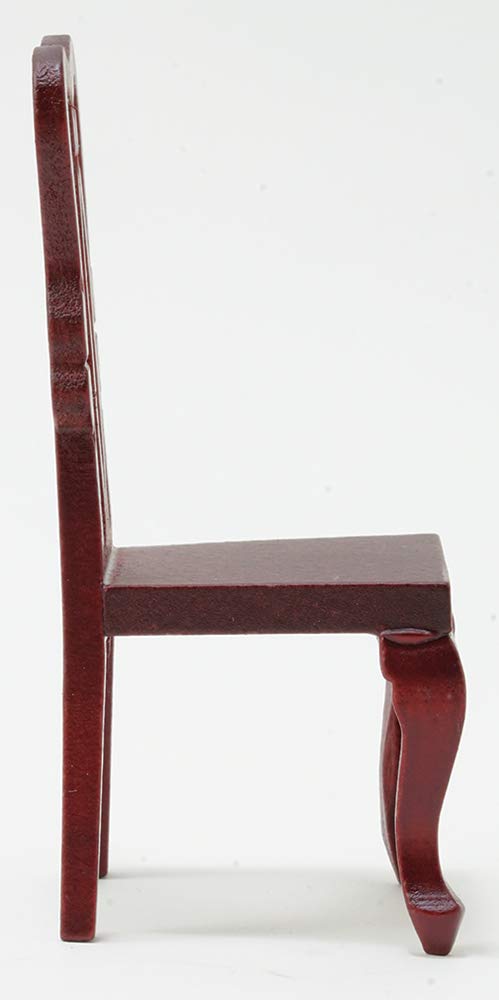 Classics By Handley Dollhouse Miniature Side Chair, Mahogany