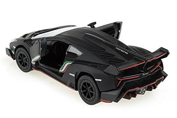 Kinsmart Lamborghini Veneno 1/36 Diecast Metal Toy Model (Black, Matt)