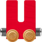 Maple Landmark Nametrains Bright Letter Car U - Made In Usa (Red)