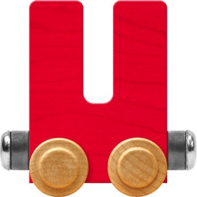 Maple Landmark Nametrains Bright Letter Car U - Made In Usa (Red)