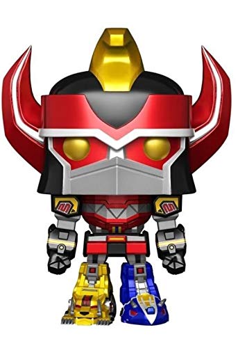 Funko Power Rangers Metallic Megazord Pop Vinyl Figure - 6" Metallic Silver - AAA Anime Exclusive - Model 889698265645