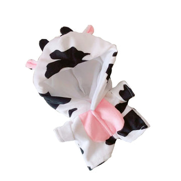 20Cm /8' Doll Plush Doll'S Clothes Animal One-Piece Garment Suit Pajamas Toys Dolls Accessories (Cow)