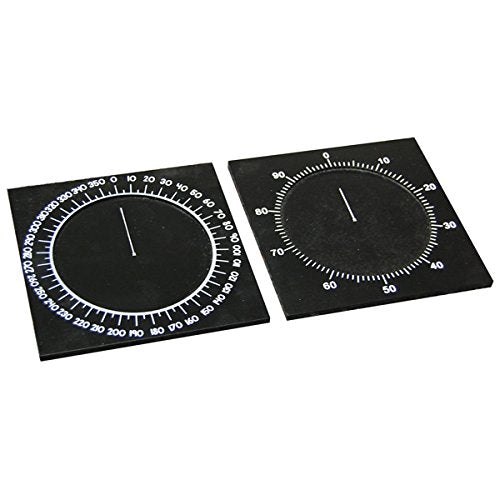 Elite Montessori Centesimal Circle & Protractor, Medium Size, Black Wood