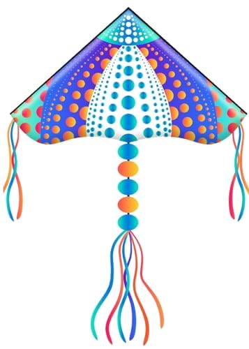 HONBO Large Kites for Adults & Kids,Easy Flyer Large Kite with Long Tails, The Beginner Kites for Kids Ages 4-8, Comes with 200f