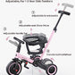 newyoo Tricycle for Toddlers 1-3, Christmas and Birthday Gift for Boy and Girl, Toddler Bike, 5 in 1 Kids Trike with Parent Pus