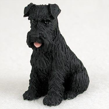 Conversation Concepts Schnauzer Miniature Dog Figurine - Uncropped - Black