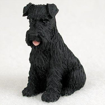 Conversation Concepts Schnauzer Miniature Dog Figurine - Uncropped - Black
