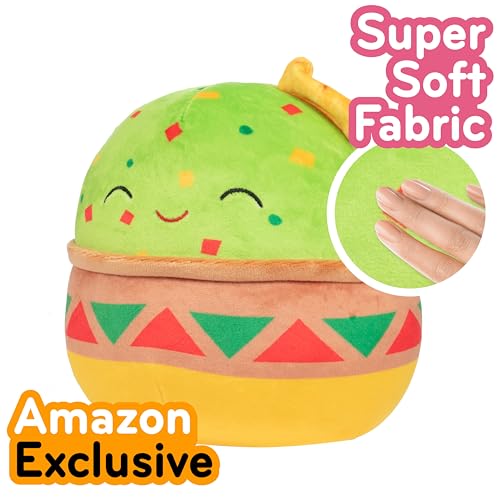 Squishmallows Original 8-Inch Gideon The Guacamole - Official Jazwares Cinco De Mayo Plush - Collectible Soft Squishy Chips & Di