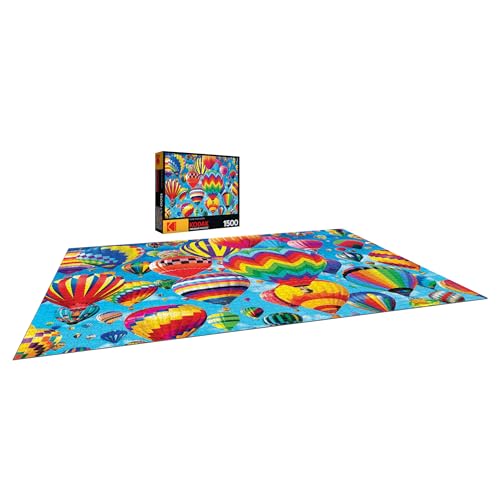 KODAK PREMIUM PUZZLES 1500 Piece Jigsaw Puzzle - RoseArt Balloons in Flight - Colorful Paper Puzzle for Adults